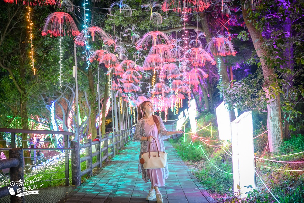 桃園景點【大古山登山步道公園】桃園賞夜秘境,大古山周邊景觀咖啡推薦.璀璨光雕秀超精彩!