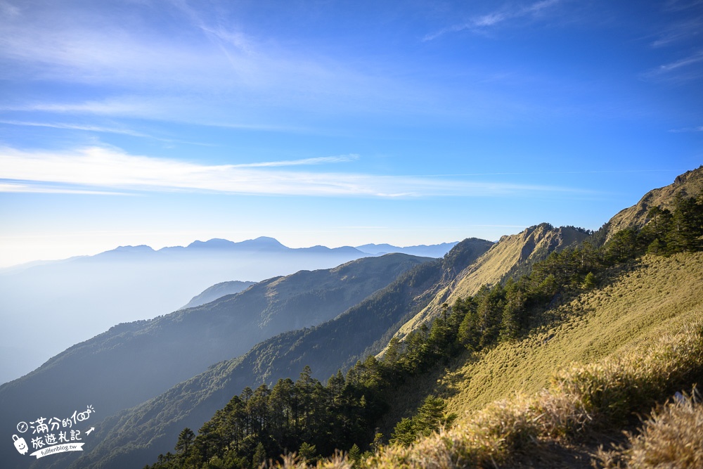 南投景點｜合歡山主峰(免門票)台灣百岳攻略.夕陽.雲海.銀河.山谷美景一次滿足~夢幻雲海觀景台!