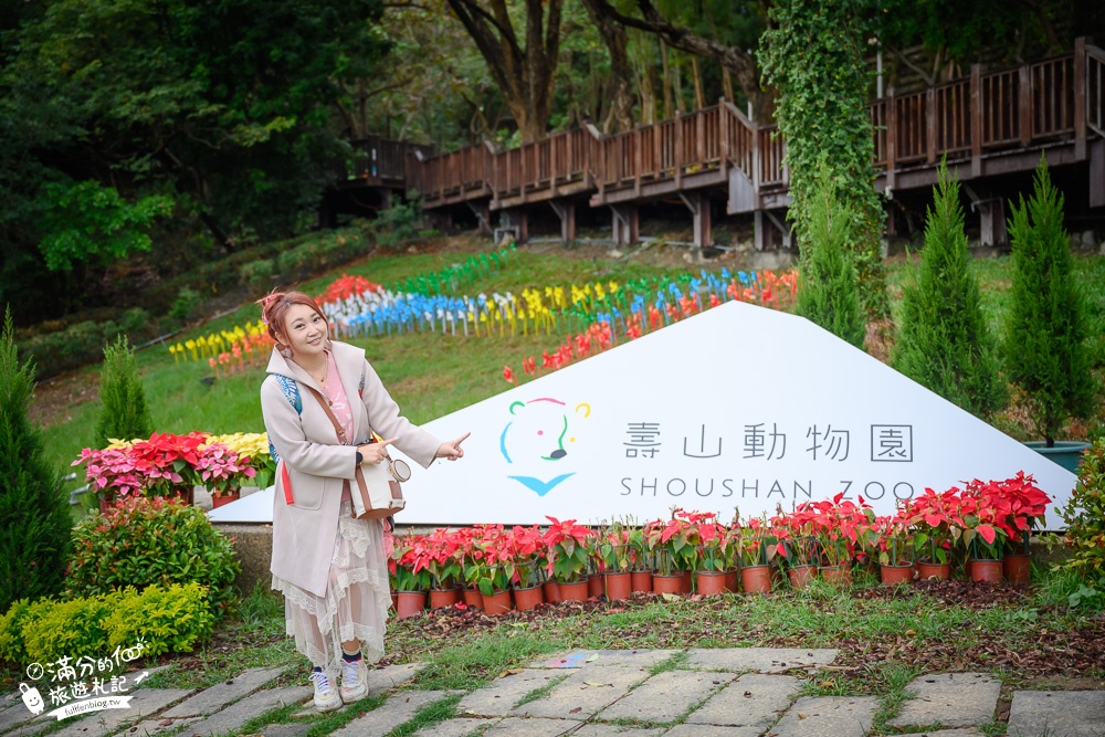 高雄壽山動物園最新天空步道|親子景點.餵小羊.看小鹿.搭小火車~與紅毛猩猩.萬獸之王合影拍美照!