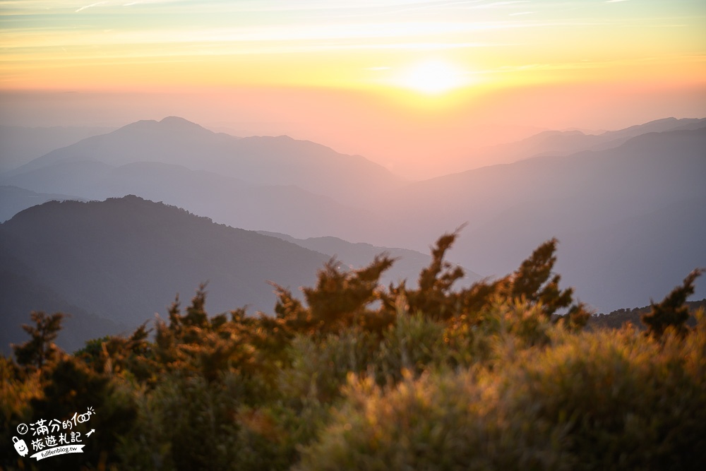 南投景點｜合歡山主峰(免門票)台灣百岳攻略.夕陽.雲海.銀河.山谷美景一次滿足~夢幻雲海觀景台!