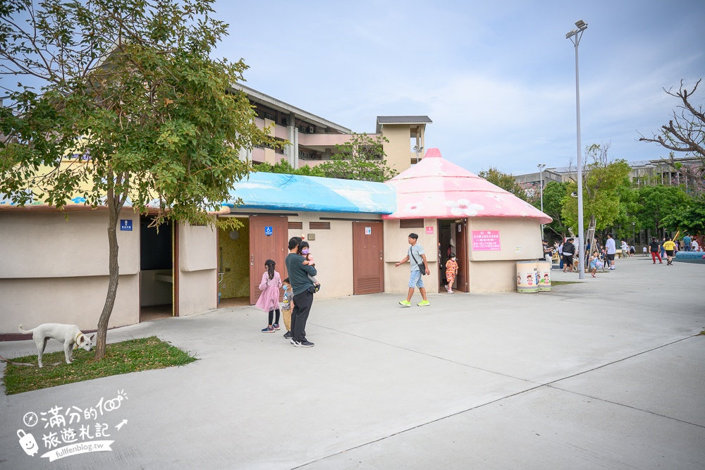 【苗栗灣麗親子公園】苑裡特色公園.穀倉零滑梯.農村主題親子共融公園好好玩!