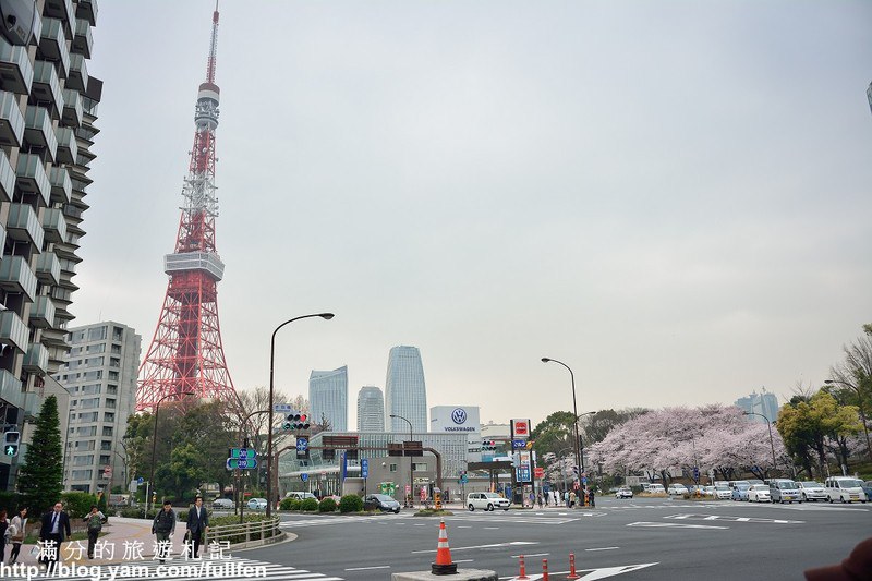 日本東京景點》東京鐵塔 東京最火熱的代表標地 東京賞櫻景點 浪漫的粉嫩櫻花季