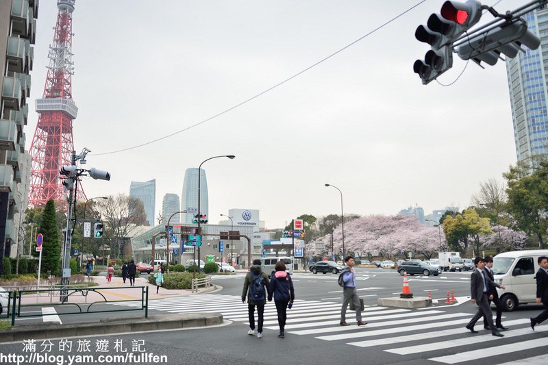 日本東京景點》東京鐵塔 東京最火熱的代表標地 東京賞櫻景點 浪漫的粉嫩櫻花季