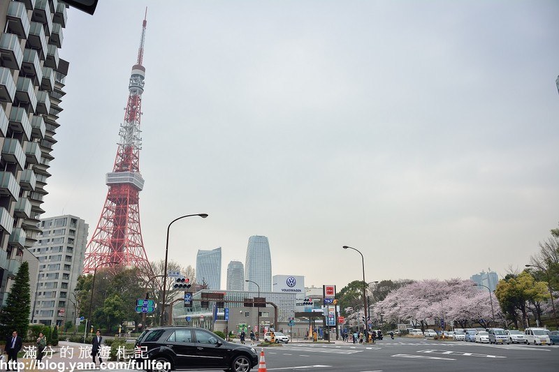 日本東京景點》東京鐵塔 東京最火熱的代表標地 東京賞櫻景點 浪漫的粉嫩櫻花季