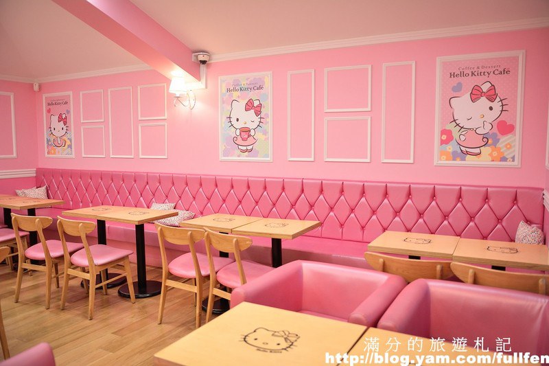 【韓國首爾】超可愛Hello Kitty Caf’e(弘大站)/韓國下午茶/咖啡館/